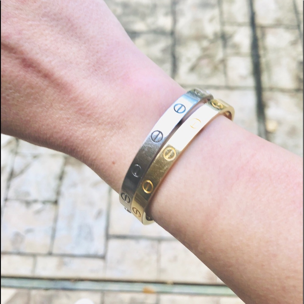 1 Love of the 2  LOVE bracelets AVAILABLE the GOLD